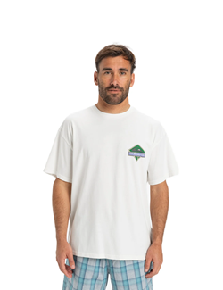 QUICKSILVER T-SHIRT CRYSTAL JET SNOW WHITE